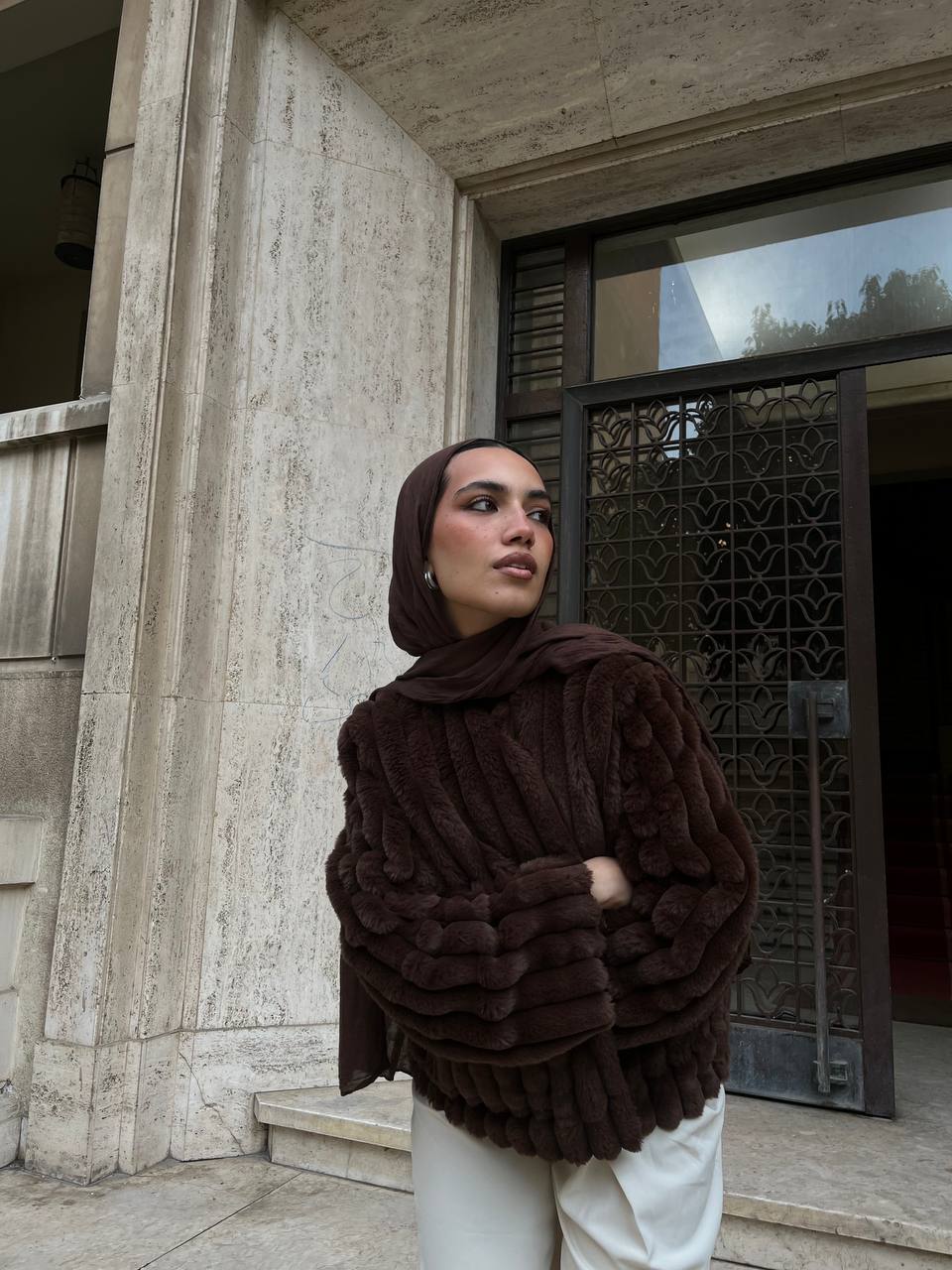 Brown Icon Fur Jacket